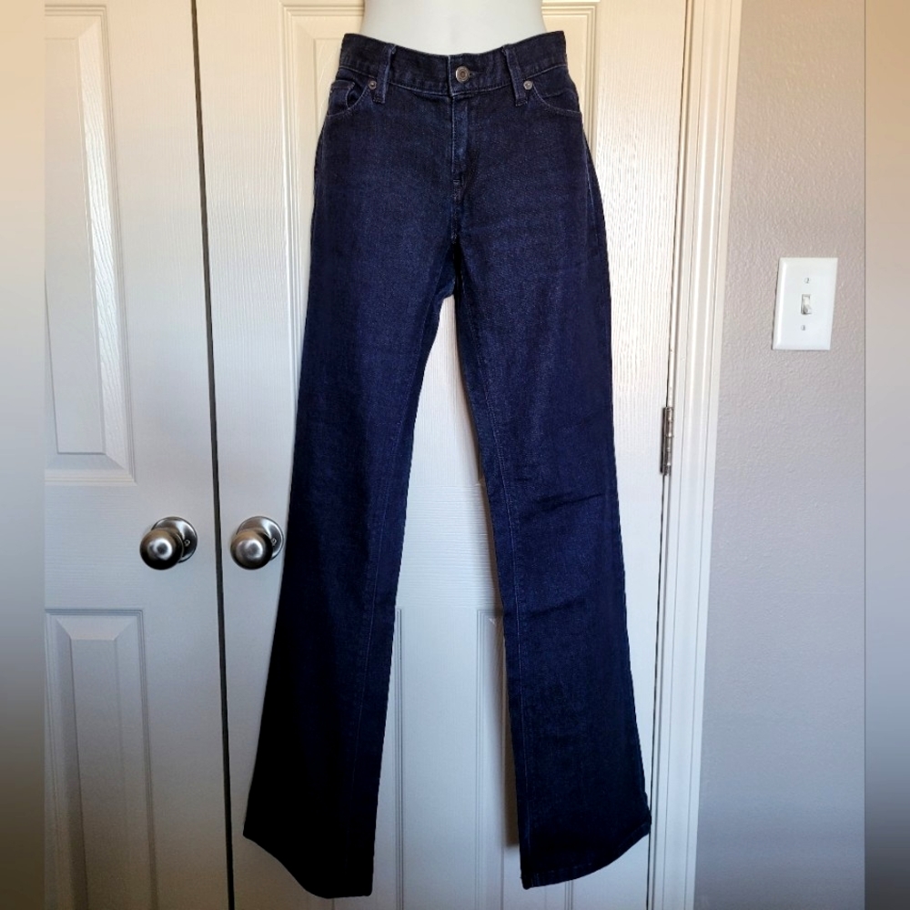 Loft Modern Boot Jeans - Sz 8, Dark Blue, EUC